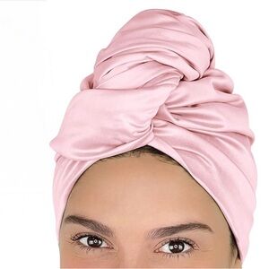 Microfiber Hair Towel Wrap Anti-Frizz Fast Drying Pink Set of 2 Used